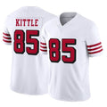 SF.49ers #85 George Kittle Player White Limited Alternate Vapor F.U.S.E. Home Game BALCE Stitched Jerseys
