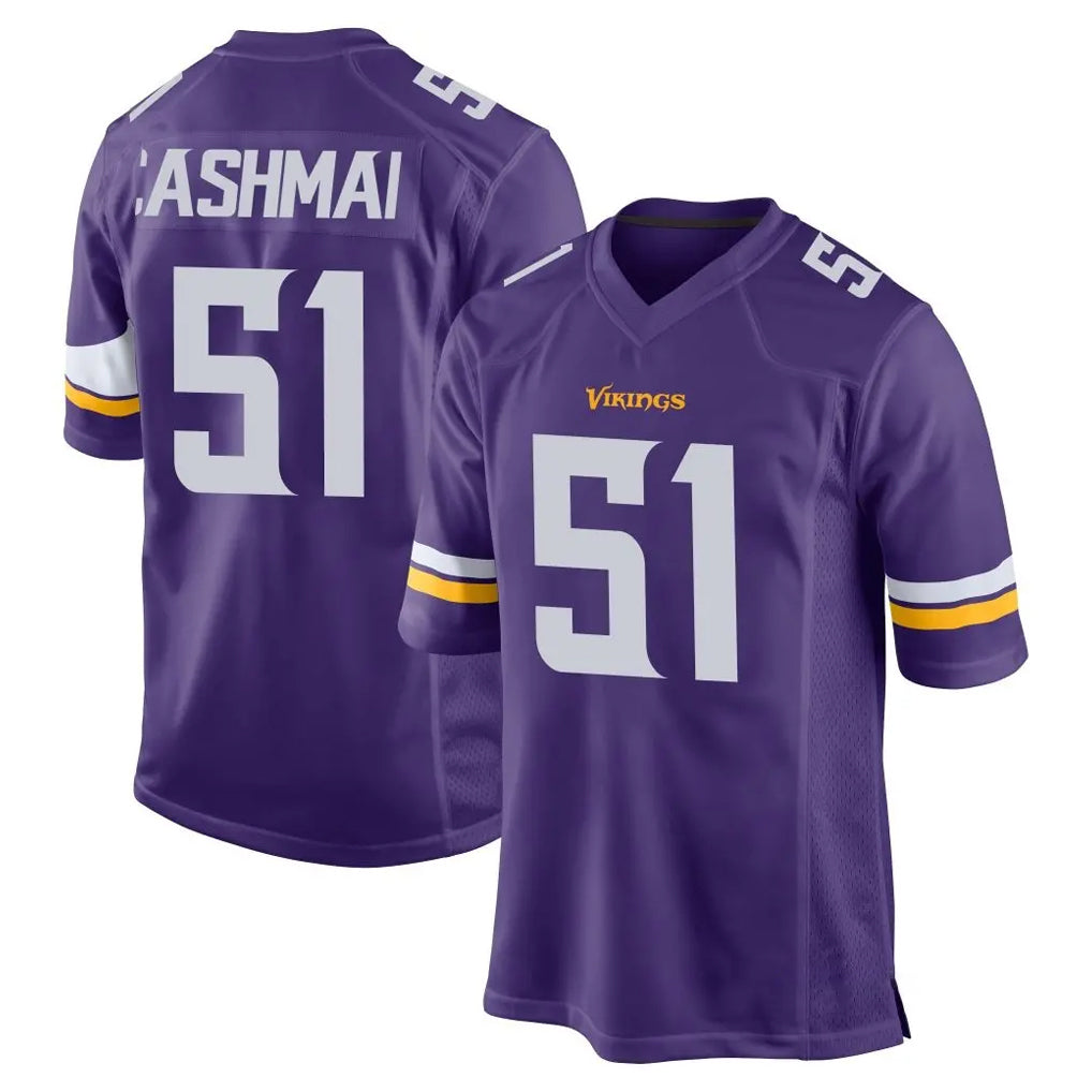 M.Vikings #51 Blake Cashman Player Purple Home Game BALCE Stitched Jerseys