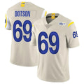 LA.Rams #69 Kevin Dotson Player Bone Limited Vapor Home Game BALCE Stitched Jerseys