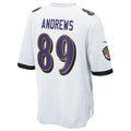 B.Ravens #89 Mark Andrews Player White Replica Game BALCE Stitched Jerseys