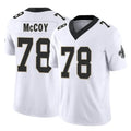 NO.Saints #78 Erik McCoy Player White Limited Vapor F.U.S.E. Home Game BALCE Stitched Jerseys