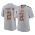 KC.Chiefs #2 Tyquan Thornton Player Gray Atmosphere Fashion Game BALCE Stitched Jerseys