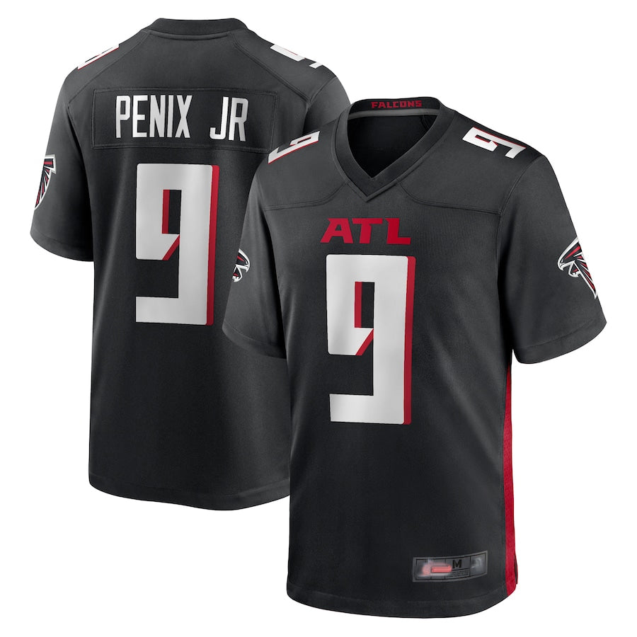 A.Falcons #9 Michael Penix Jr. Player Black Home Game BALCE Stitched Jerseys