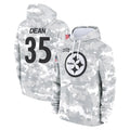 P.Steelers #35 Jamel Dean Player Arctic Camo Limited Salute to Service Pullover Hoodies Game BALCE Stitched Jerseys
