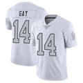 LV.Raiders #14 Matt Gay Player White Limited Color Rush Home Game BALCE Stitched Jerseys