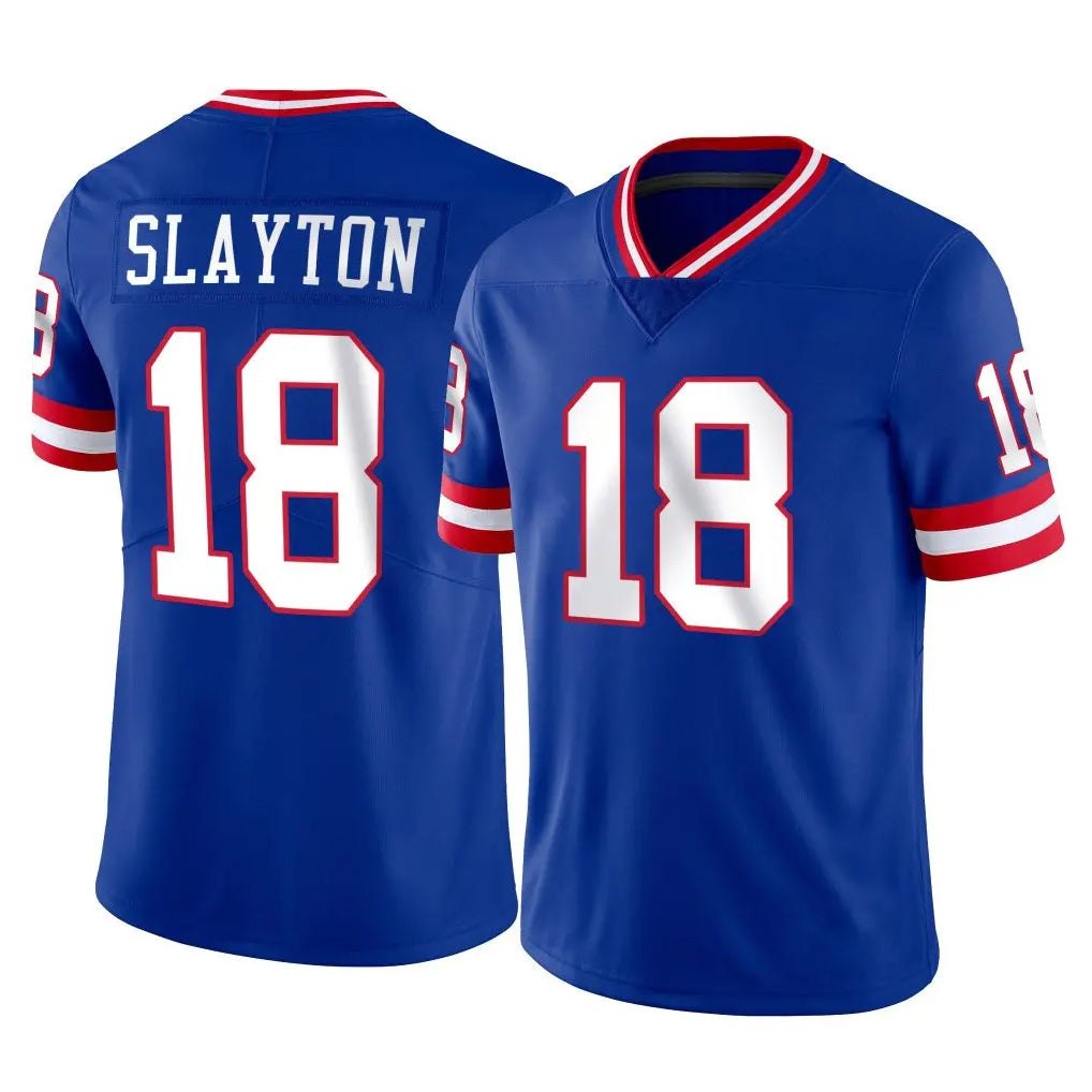 NY.Giants #18 Darius Slayton Player Royal Classic Vapor Home Game BALCE Stitched Jerseys