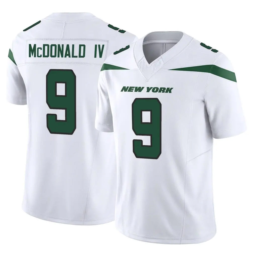 NY.Jets #9 Will McDonald IV Player White Limited Vapor F.U.S.E. Home Game BALCE Stitched Jerseys