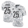 W.Commanders #25 Nick Cross Player Arctic Camo Limited Salute To Service Home Game BALCE Stitched Jerseys