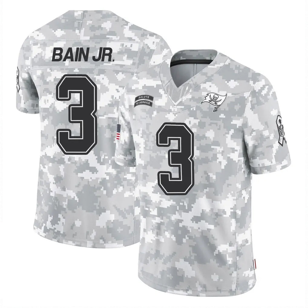 TB.Buccaneers #3 Rueben Bain Jr. Player Arctic Camo Limited Salute To Service Home Game BALCE Stitched Jerseys