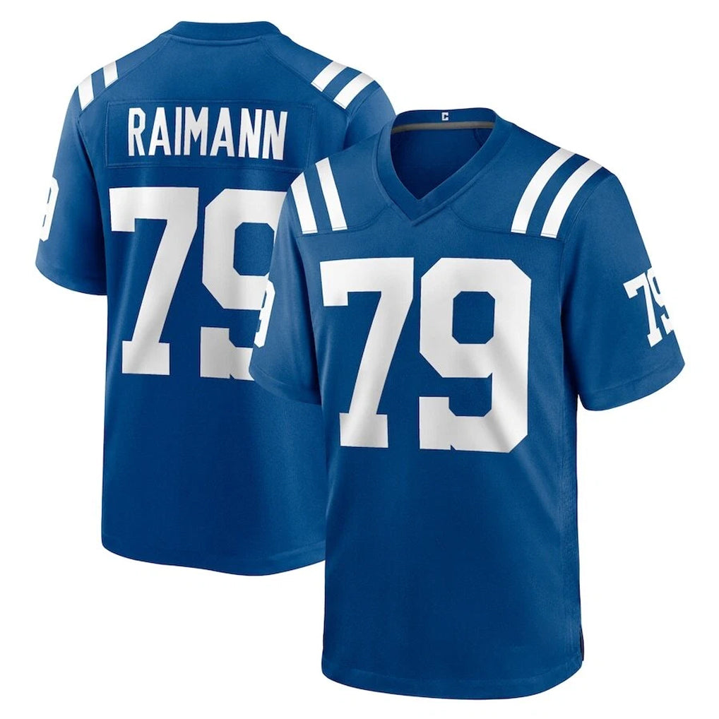 IN.Colts #79 Bernhard Raimann Player Royal Home Game BALCE Stitched Jerseys