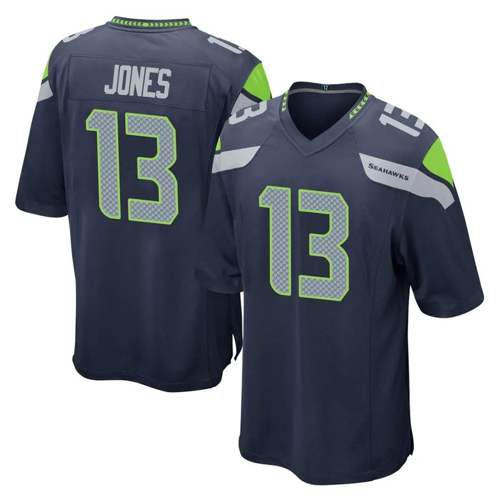 S.Seahawks #13 Ernest Jones IV Player Navy Home Game BALCE Stitched Jerseys