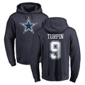 D.Cowboys #9 KaVontae Turpin Player Navy Pullover Hoodies Limited BALCE Stitched Jerseys