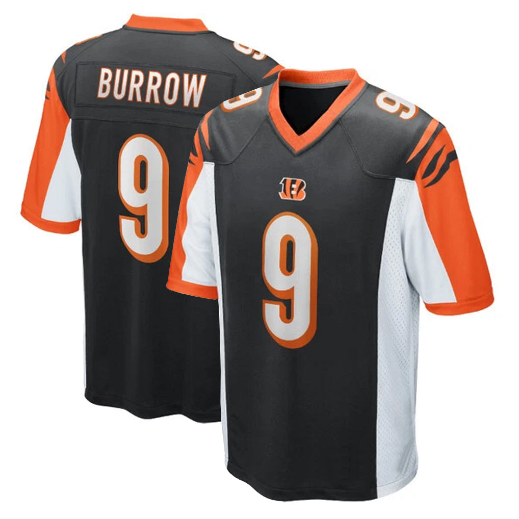 C.Bengals #9 Joe Burrow Player Black Alternate Home Game BALCE Stitched Jerseys