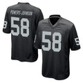 LV.Raiders #58 Jackson Powers-Johnson Player Black Home Game BALCE Stitched Jerseys