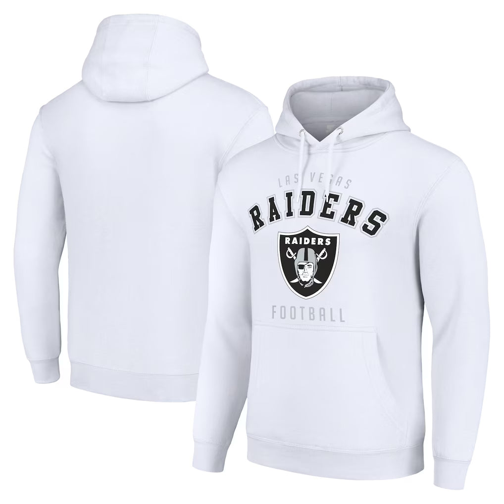 LV.Raiders ## Raiders Blank Player White LOGO Pullover Hoodies Home Game BALCE Stitched Jerseys