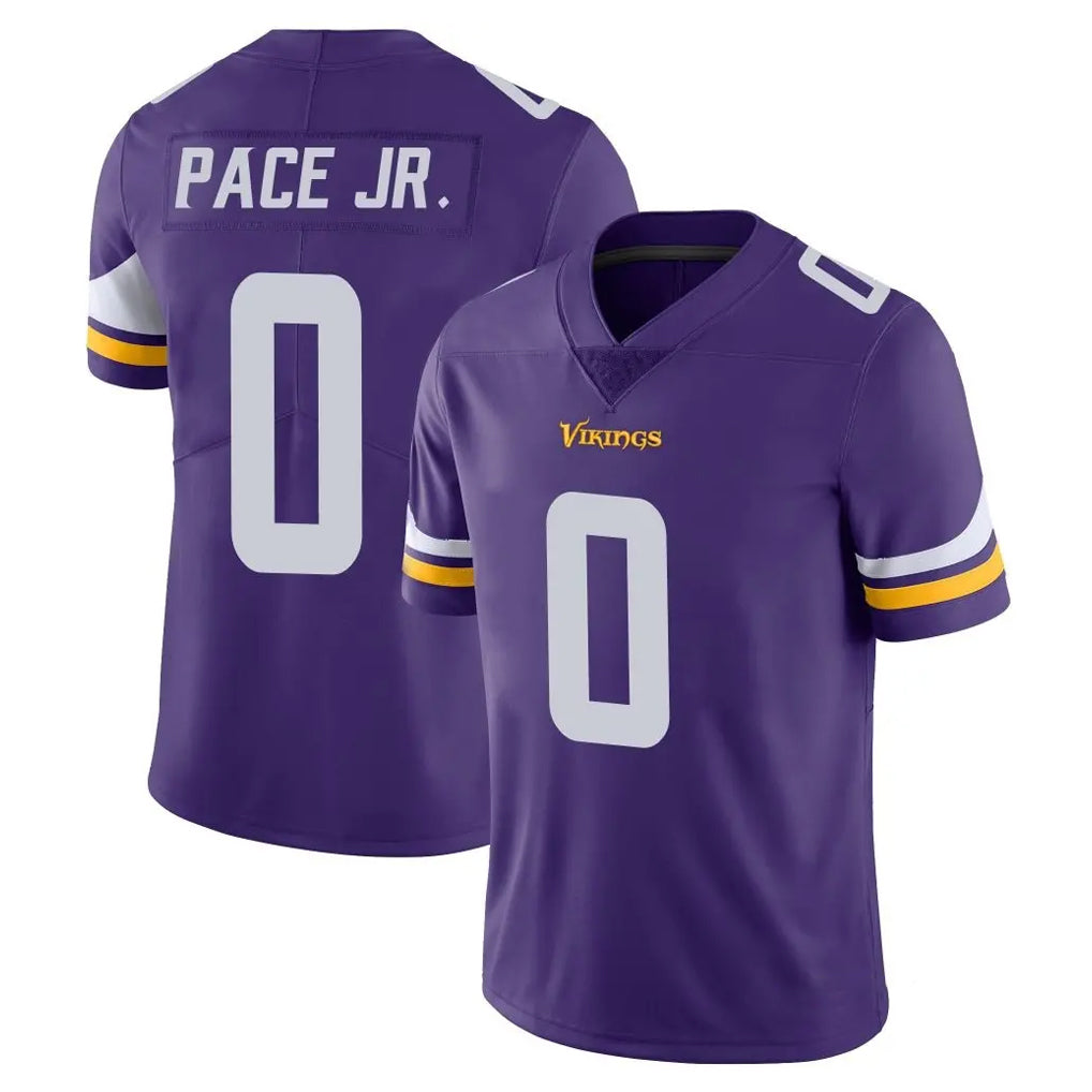 M.Vikings #0 Ivan Pace Jr. Player Purple Limited Vapor Untouchable Home Game BALCE Stitched Jerseys