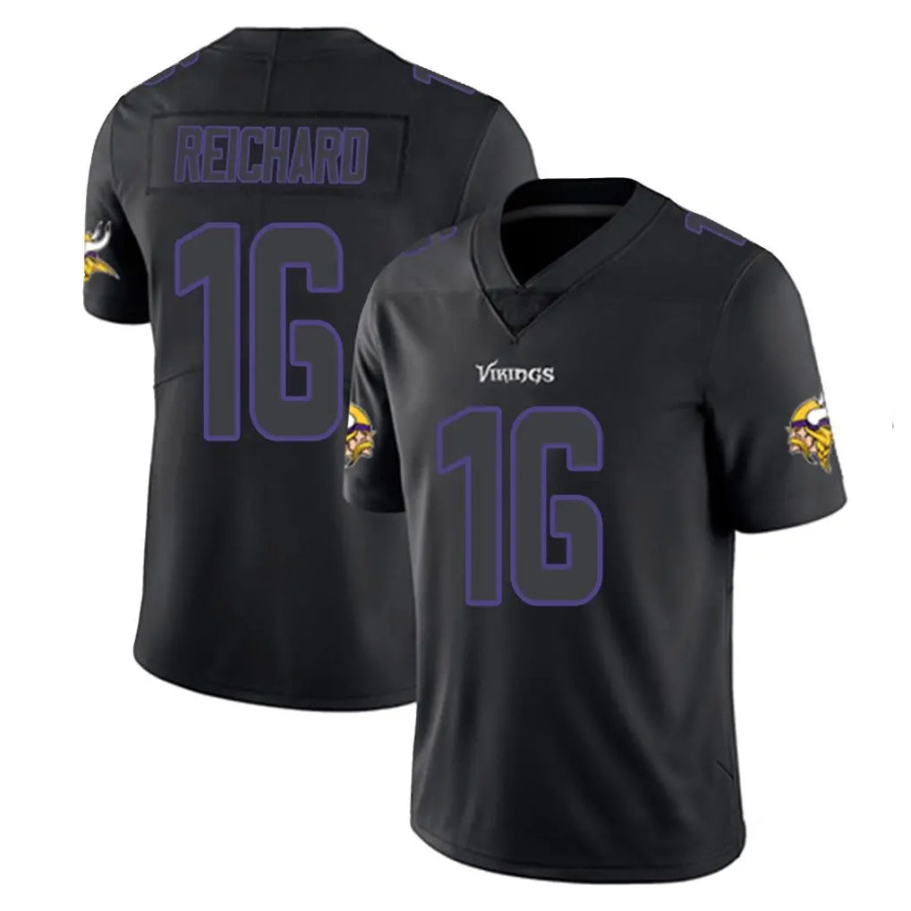 M.Vikings #16 Will Reichard Player Black Impact LImited Home Game BALCE Stitched Jerseys