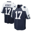 D.Cowboys #17 Brandon Aubrey Player Navy-White Alternate Home Game BALCE Stitched Jerseys