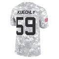 C.Panthers #59 Luke Kuechly Player Arctic Camo Salute to Service Limited Game BALCE Stitched Jerseys
