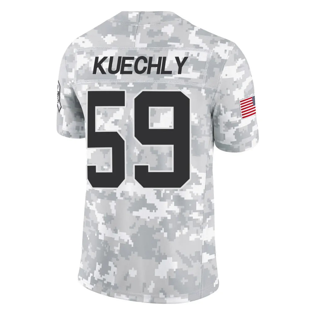 C.Panthers #59 Luke Kuechly Player Arctic Camo Salute to Service Limited Game BALCE Stitched Jerseys