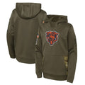 C.Bears ## Bears Blank Player Olive Salute to Service Pullover Hoodies Limited BALCE Stitched Jerseys