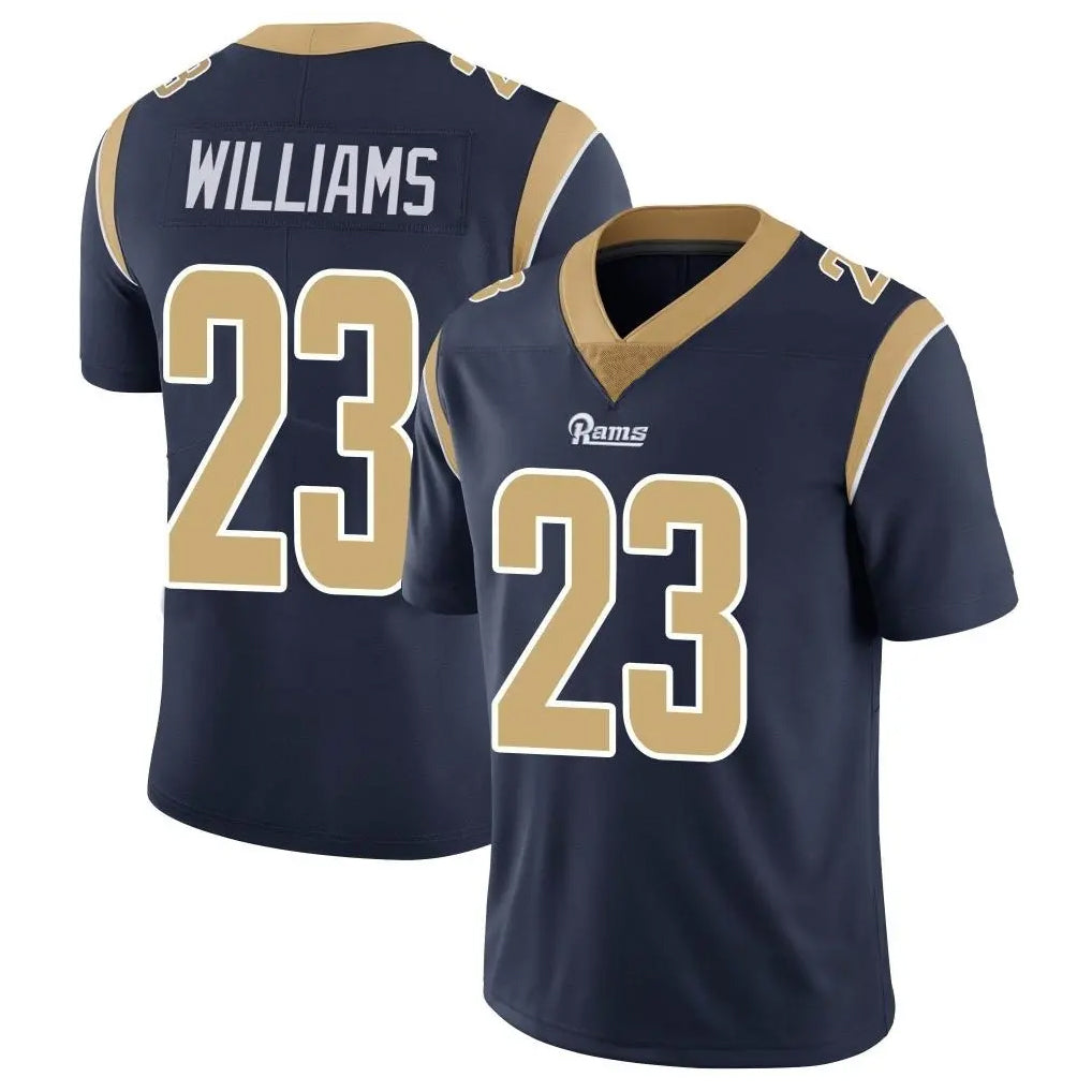 LA.Rams #23 Kyren Williams Player Navy Limited Vapor Untouchable Home Game BALCE Stitched Jerseys