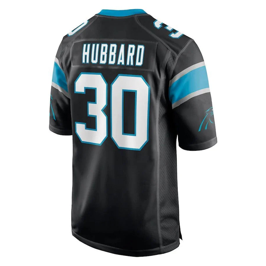 C.Panthers #30 Chuba Hubbard Player Black Game BALCE Stitched Jerseys
