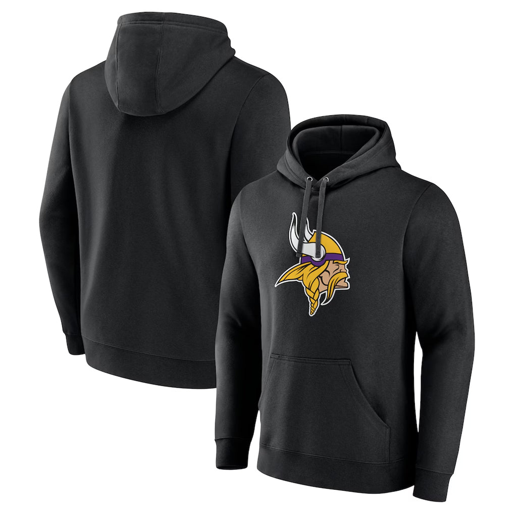 M.Vikings ## Vikings Blank Player Black LOGO Pullover Hoodies Limited Game BALCE Stitched Jerseys
