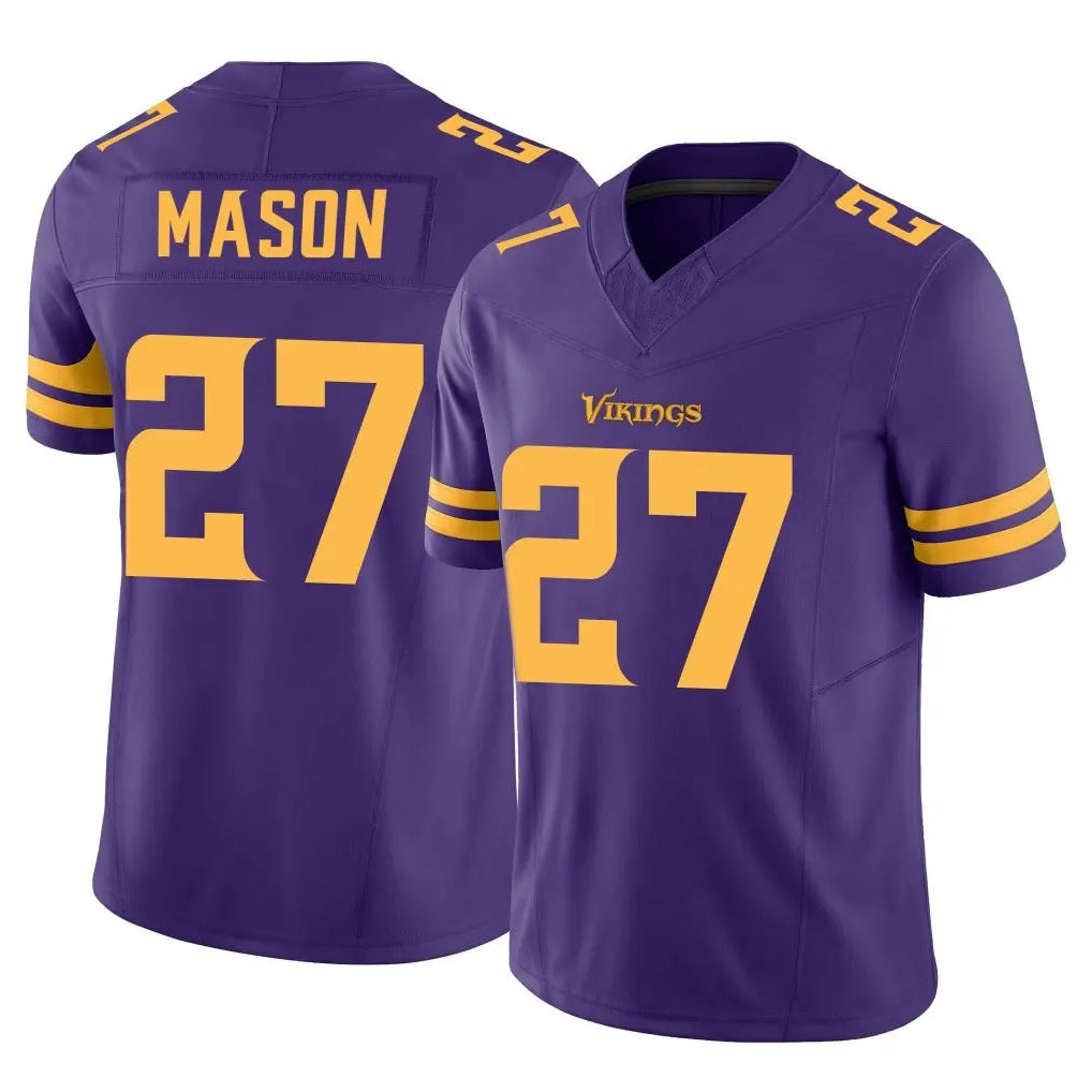 M.Vikings #27 Jordan Mason Player Purple Limited Alternate Vapor F.U.S.E. Home Game BALCE Stitched Jerseys