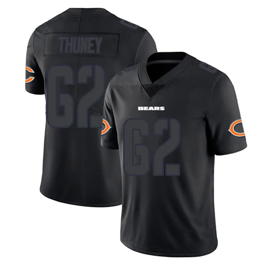 C.Bears #62 Joe Thuney Player Black Impact Limited Game BALCE Stitched Jerseys