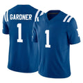IN.Colts #1 Sauce Gardner Player Royal Limited Vapor F.U.S.E. Home Game BALCE Stitched Jerseys