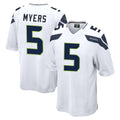 S.Seahawks #5 Jason Myers Player White Home Game BALCE Stitched Jerseys