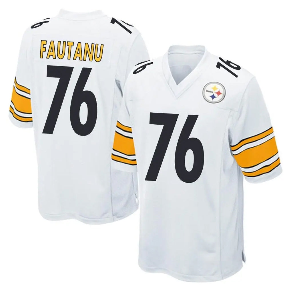 P.Steelers #76 Troy Fautanu Player White Home Game BALCE Stitched Jerseys