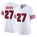 SF.49ers #27 Ji'Ayir Brown Player White Limited Alternate Vapor F.U.S.E. Home Game BALCE Stitched Jerseys