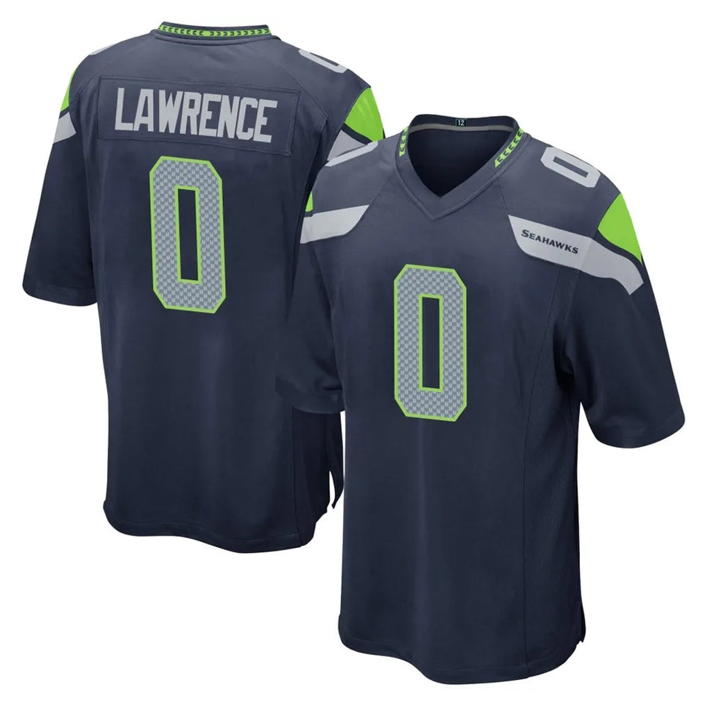 S.Seahawks #0 DeMarcus Lawrence Player Navy Home Game BALCE Stitched Jerseys
