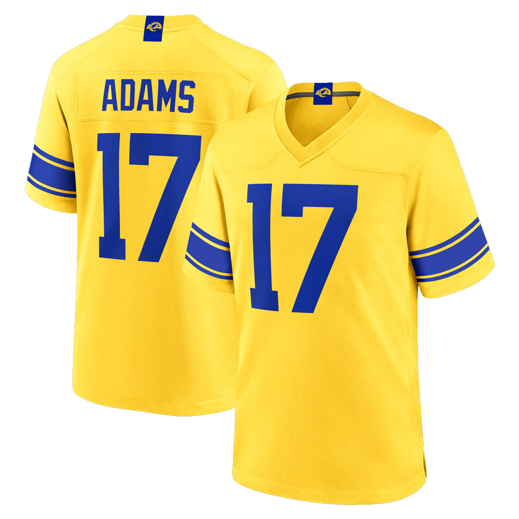 LA.Rams #17 Davante Adams Player Gold Classic Sol Home Game BALCE Stitched Jerseys