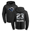 LA.Rams #23 Kyren Williams Player Black Pullover Hoodie Limited Game BALCE Stitched Jerseys