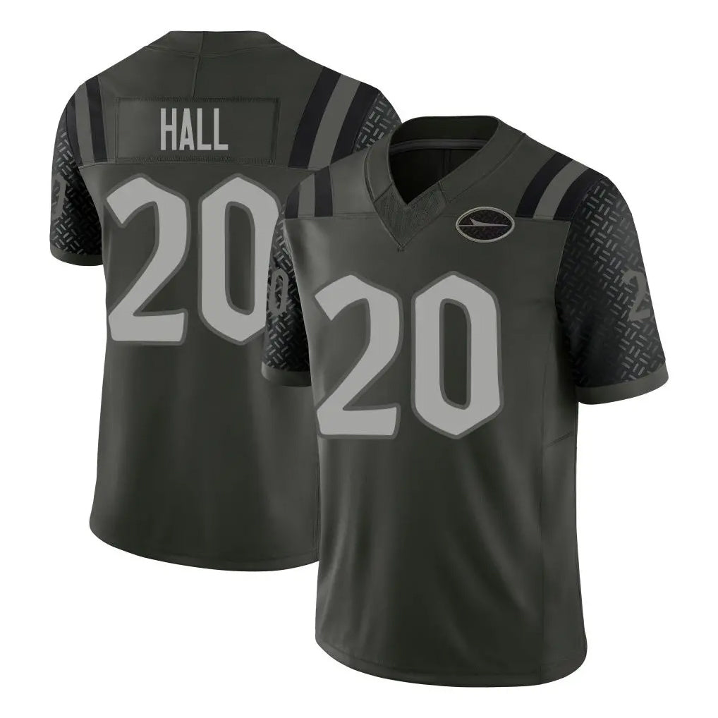 NY.Jets #20 Breece Hall Player Green Limited 2025 Rivalries Collection Home Game BALCE Stitched Jerseys