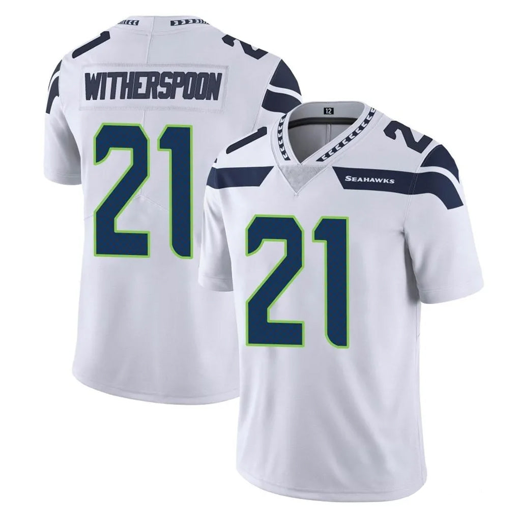 S.Seahawks #21 Devon Witherspoon Player White Limited Vapor Untouchable Home Game BALCE Stitched Jerseys