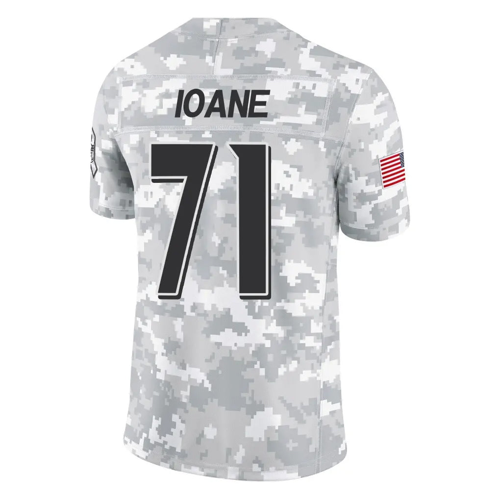 B.Ravens #71 Olaivavega Ioane Player Arctic Camo Salute to Service Limited BALCE Stitched Jerseys