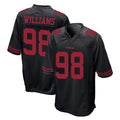 SF.49ers #98 Mykel Williams Player Black Alternate Home Game BALCE Stitched Jerseys