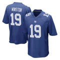 NY.Giants #19 Jameis Winston Player Royal Home Game BALCE Stitched Jerseys