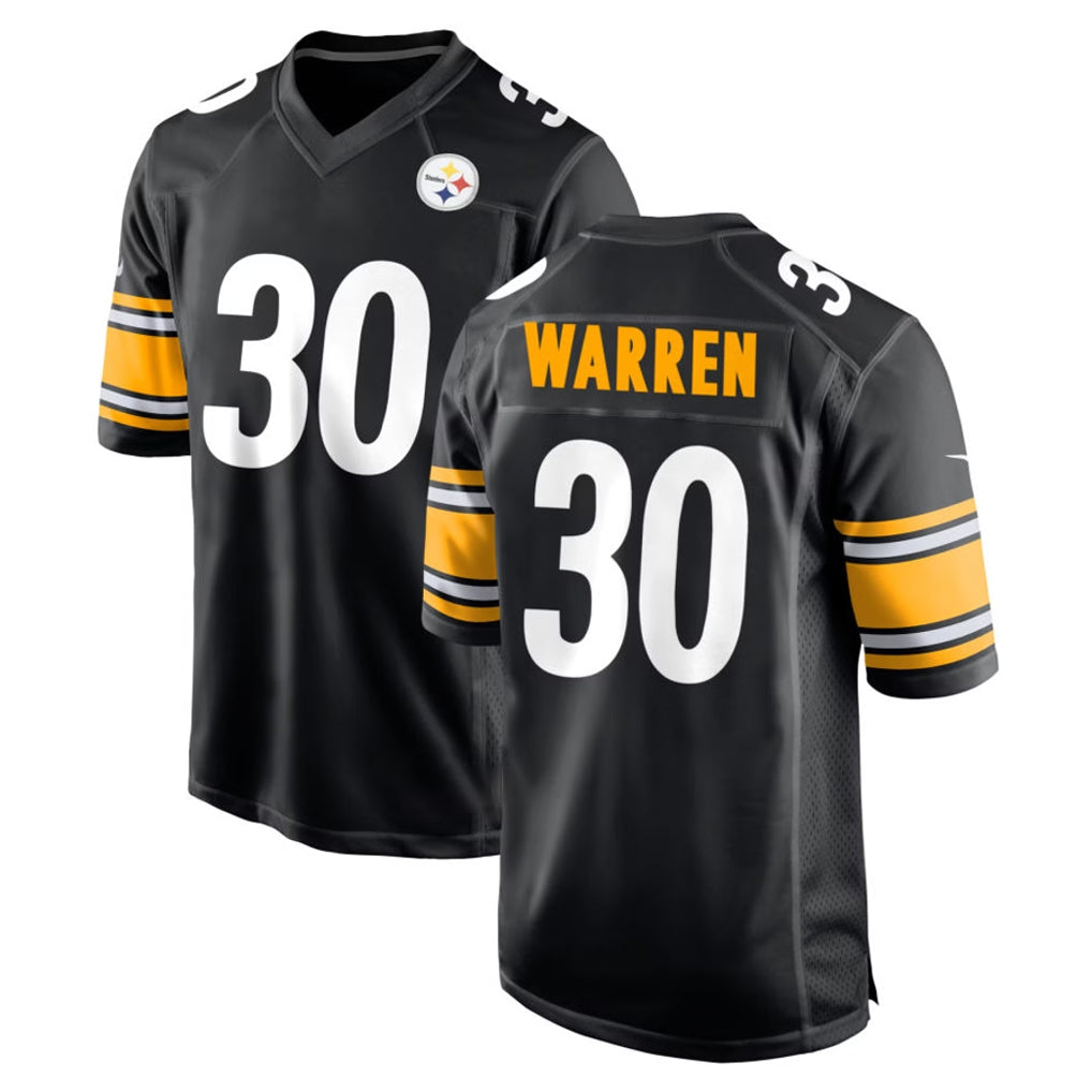 P.Steelers #30 Jaylen Warren Player Black Home Game BALCE Stitched Jerseys