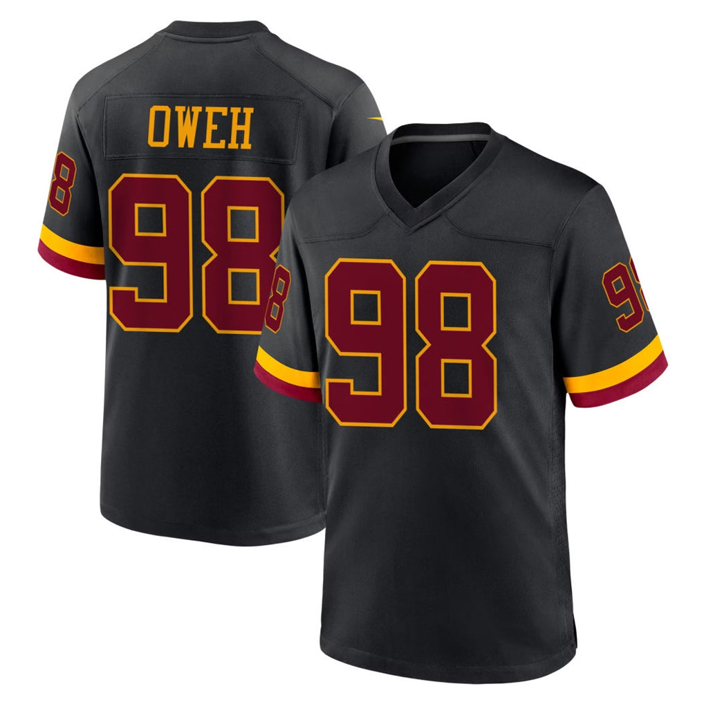 W.Commanders #98 Odafe Oweh Player Black Limited Home Game BALCE Stitched Jerseys