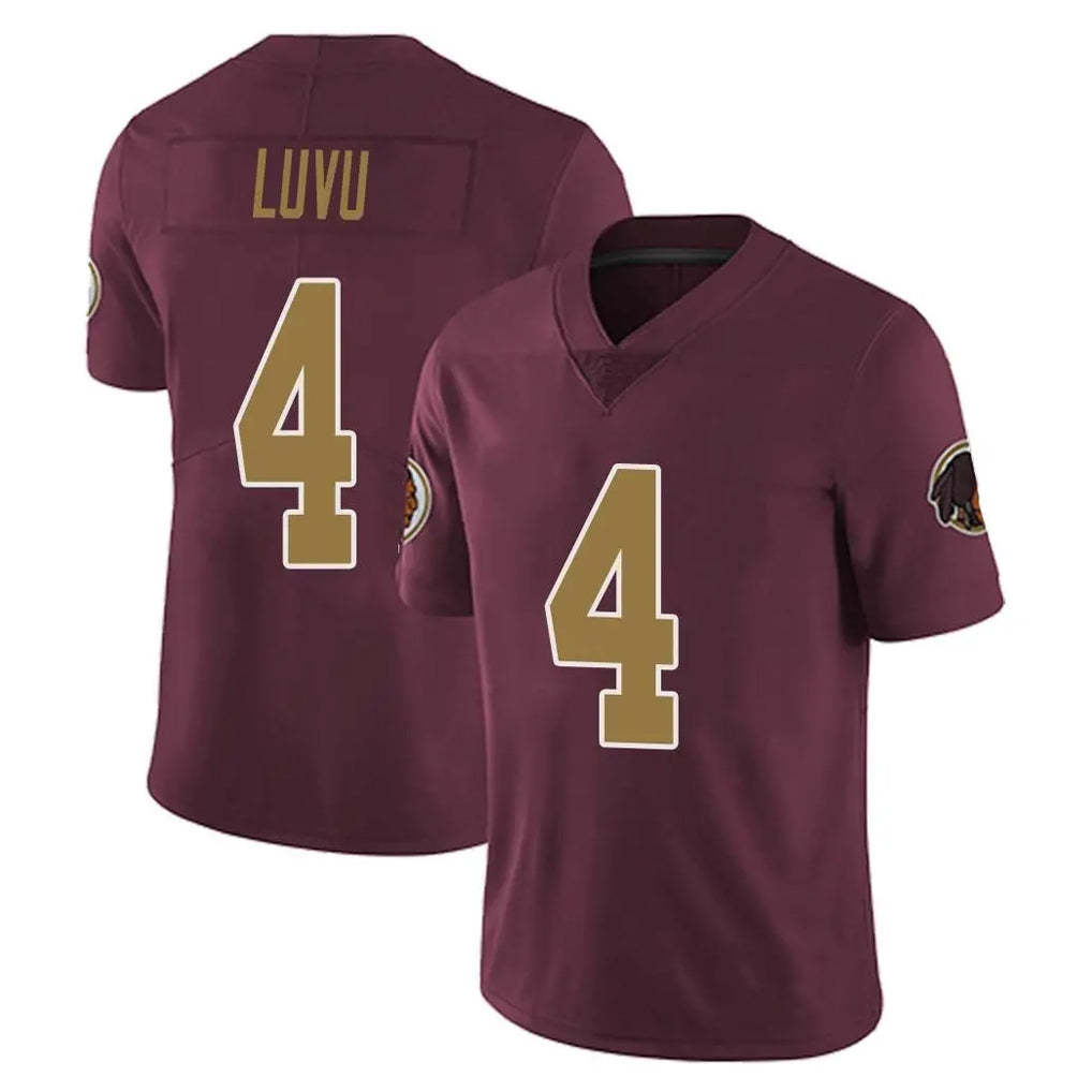 W.Commanders #4 Frankie Luvu Player Burgundy Alternate Vapor Untouchable Home Game BALCE Stitched Jerseys