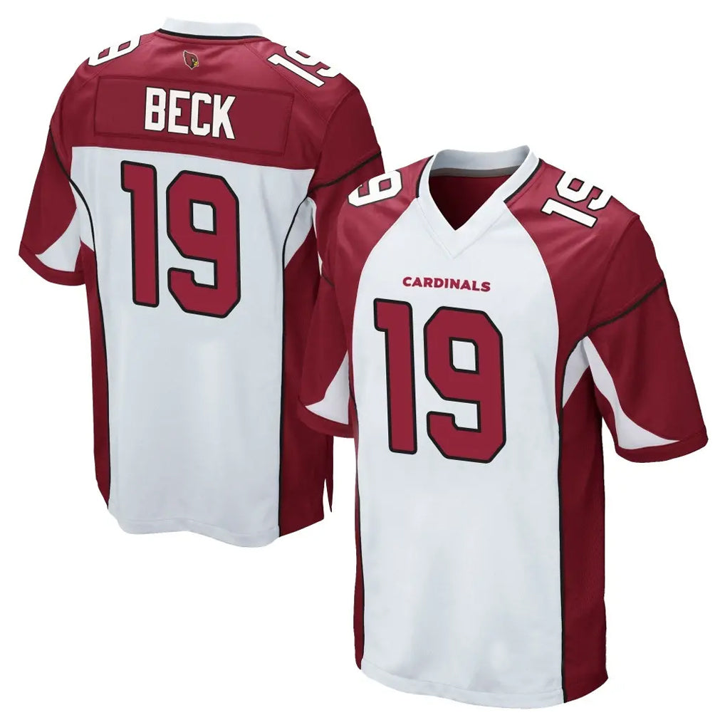 A.Cardinals #19 Carson Beck Player White Cardinal Home Game BALCE Stitched Jerseys