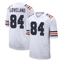 C.Bears #84 Colston Loveland Player White Classic Home Game BALCE Stitched Jerseys