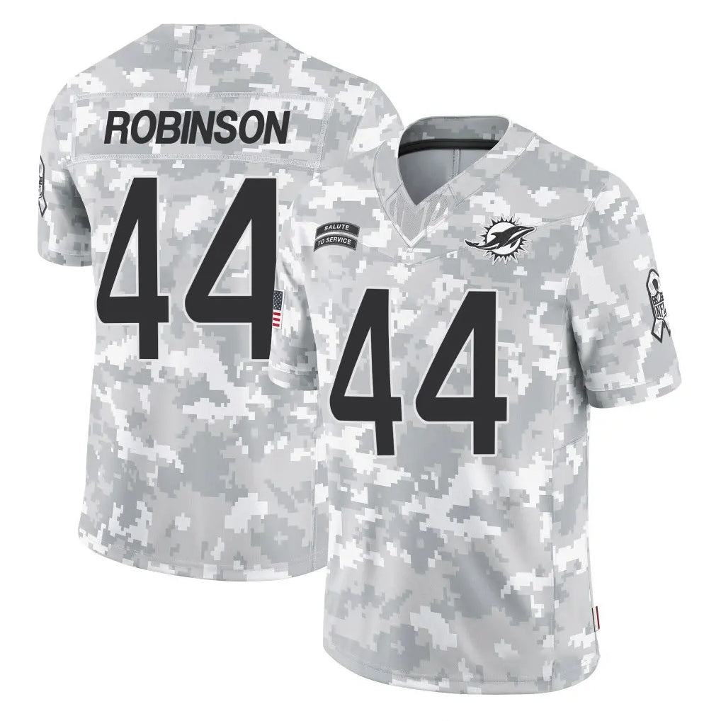M.Dolphins #44 Chop Robinson Player Arctic Camo Salute To Service Limited Game BALCE Stitched Jerseys
