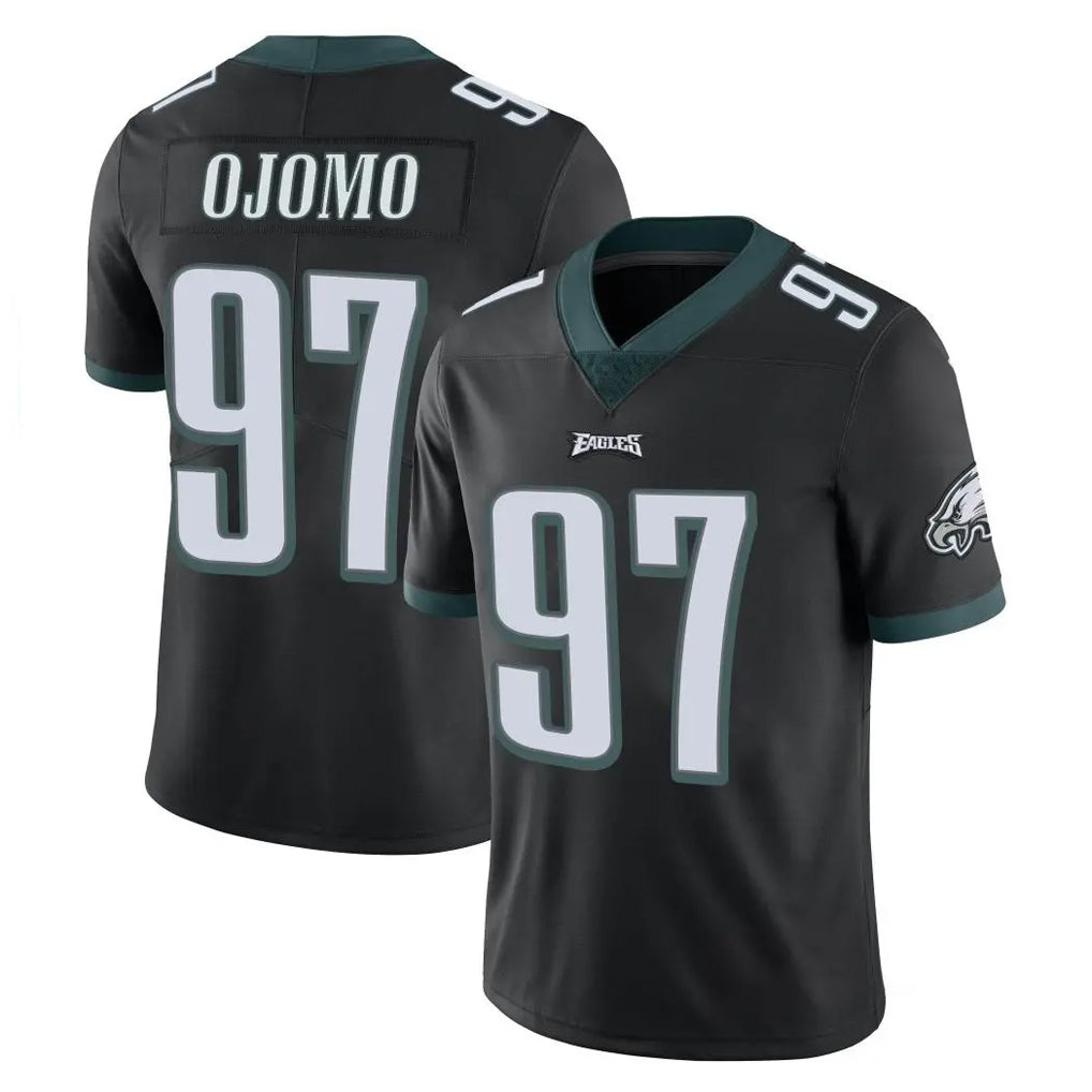 P.Eagles #97 Moro Ojomo Player Black Limited Vapor Untouchable Home Game BALCE Stitched Jerseys