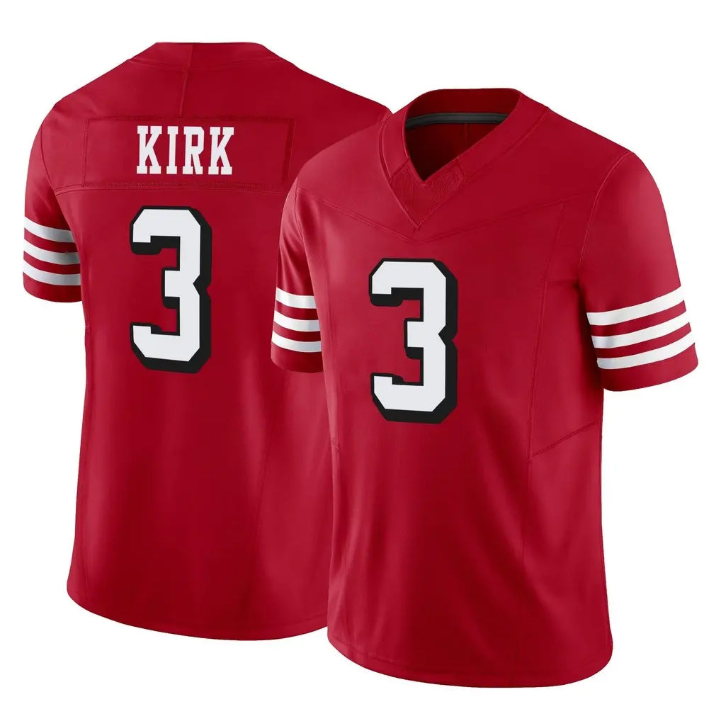 SF.49ers #3 Christian Kirk Player Red Limited Alternate Vapor F.U.S.E. Home Game BALCE Stitched Jerseys